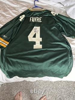 New! Reebok NFL Brett Favre Autographed Green Bay Packers Jersey 2XL