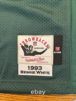 New Reggie White, Mitchell & Ness 1993 Green Bay Packers Jersey Size 48 XL Mens