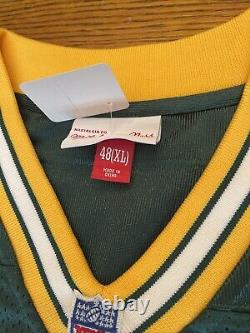 New Reggie White, Mitchell & Ness 1993 Green Bay Packers Jersey Size 48 XL Mens