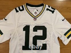 New S Nike Green Bay Packers Aaron Rodgers Vapor Limited White Home Jersey