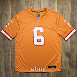 New Tampa Bay Buccaneers Baker Mayfield Nike Throwback Creamsicle Game Jersey L