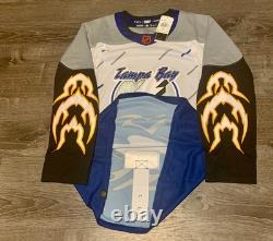 New Tampa Bay Lightning Authentic Adidas Reverse Retro 2.0 Hockey Jersey Sz 50