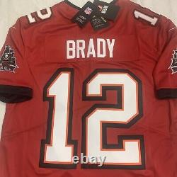 New Tom Brady Large Mens Tampa Bay Buccaneers Red Vapor Limited Nike Jersey NWT