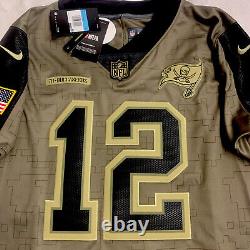 New Tom Brady MedIum Mens Tampa Bay Buccaneers Salute Limited Camo Nike Jersey