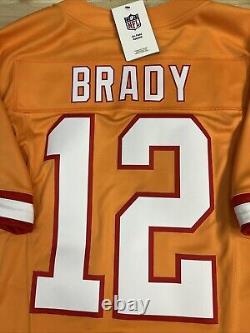 New Tom Brady Medium Mens Orange Tampa Bay Buccaneers FUSE Limited Nike Jersey