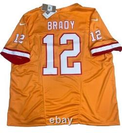 New Tom Brady Mens 3XL Orange Tampa Bay Buccaneers FUSE Limited Nike Jersey NWT