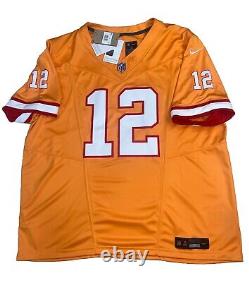 New Tom Brady Mens 3XL Orange Tampa Bay Buccaneers FUSE Limited Nike Jersey NWT