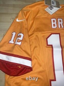 New Tom Brady Mens 3XL Orange Tampa Bay Buccaneers FUSE Limited Nike Jersey NWT