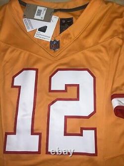 New Tom Brady Mens 3XL Orange Tampa Bay Buccaneers FUSE Limited Nike Jersey NWT