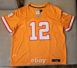 New Tom Brady Mens XXL Orange Tampa Bay Buccaneers FUSE Limited Nike Jersey NWT