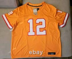 New Tom Brady Mens XXL Orange Tampa Bay Buccaneers FUSE Limited Nike Jersey NWT