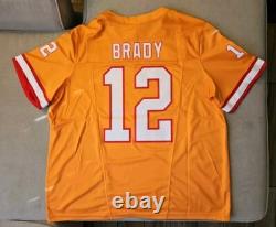New Tom Brady Mens XXL Orange Tampa Bay Buccaneers FUSE Limited Nike Jersey NWT