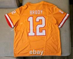 New Tom Brady Mens XXL Orange Tampa Bay Buccaneers FUSE Limited Nike Jersey NWT