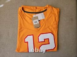 New Tom Brady Mens XXL Orange Tampa Bay Buccaneers FUSE Limited Nike Jersey NWT