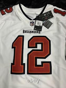 New Tom Brady Size 3XL Mens Tampa Bay Buccaneers White Vapor Limited Nike Jersey