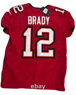 New Tom Brady Size 44 Men's Large Tampa Bay Buccaneers Red Elite Nike Jersey NWT