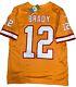 New Tom Brady Small Mens Orange Tampa Bay Buccaneers Fuse Limited Nike Jersey