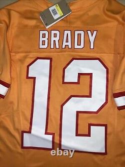 New Tom Brady Small Mens Orange Tampa Bay Buccaneers FUSE Limited Nike Jersey