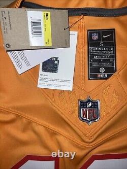 New Tom Brady Small Mens Orange Tampa Bay Buccaneers FUSE Limited Nike Jersey