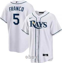 New Wander Franco Tampa Bay Rays Nike Home Player Jersey Men's 2023 MLB #5 TB
