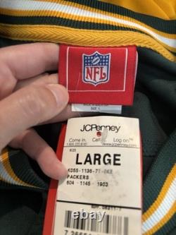 New With Tags NFL Green Bay Packers 90s Y2K Vintage Authentic Jersey Sz Large