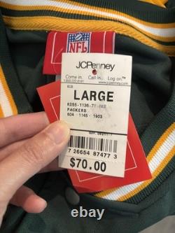 New With Tags NFL Green Bay Packers 90s Y2K Vintage Authentic Jersey Sz Large
