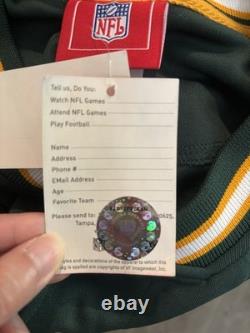 New With Tags NFL Green Bay Packers 90s Y2K Vintage Authentic Jersey Sz Large