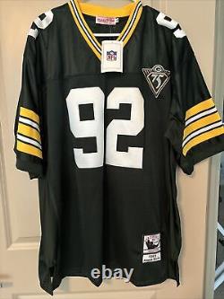 New With Tags Reggie White #92 Jersey Green Bay Packers Men's Size 54 Vintage