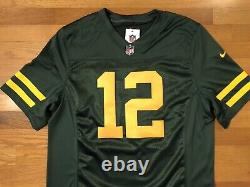 New XL Nike Green Bay Packers Aaron Rodgers Vapor Limited Color Rush Jersey