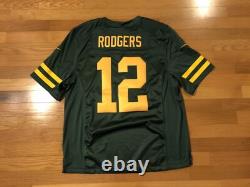 New XL Nike Green Bay Packers Aaron Rodgers Vapor Limited Color Rush Jersey