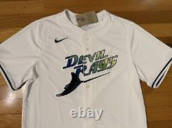 New XXL Nike Tampa Bay Devil Rays Wander Franco Baseball Limited Jersey Men