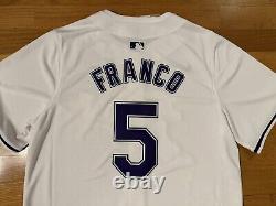 New XXL Nike Tampa Bay Devil Rays Wander Franco Baseball Limited Jersey Men