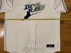 New XXL Nike Tampa Bay Devil Rays Wander Franco Baseball Limited Jersey Men