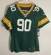 New /tag Nike Nfl Raji 90 Green Bay Packers Jersey Green/yellow On Field Womens