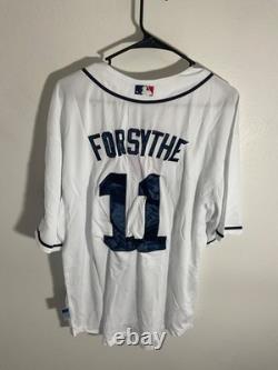 NewithTag Tampa Bay Rays Authentic Majestic MLB Jersey Forsythe #11 White Size 52