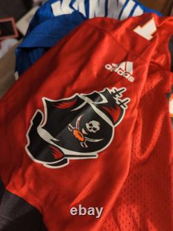 NewithTags Tampa Bay Buccaneers Jersey Men's 2XLarge Red Adidas Brad Johnson
