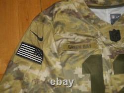 Nike AARON RODGERS GREEN BAY PACKERS Salute To Service Camo NFL Team JERSEY XXL