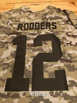 Nike AARON RODGERS Green Bay Packers Salute to Service Limited Jersey XXL $170