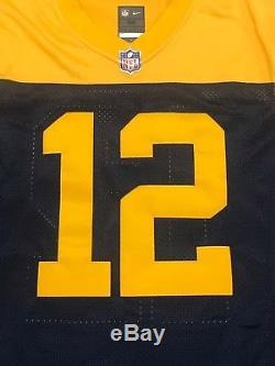 Nike Aaron Rodgers Green Bay Packers Limited Throwback On Field Stitched Jersey
