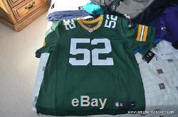 Nike Elite Authentic XXL 52 Green Bay Packers Matthews Authentic Jersey 2012