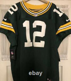Nike Elite Green Bay Packers NFL Aaron Rodgers Size 52 Authentic On Field Jersey