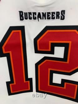 Nike Elite Tom Brady white Tampa Bay bucaneers Captain Jersey