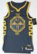 Nike Gsw The Bay City Stitched Thompson 11 Authentic Jersey Ah6209-430 Size 40