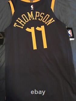 Nike GSW The Bay City Stitched Thompson 11 Authentic Jersey AH6209-430. Size 40