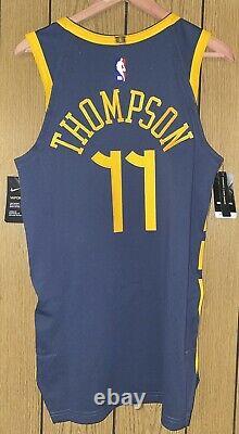 Nike GSW The Bay City Stitched Thompson 11 Authentic Jersey AH6209-430 Size 40