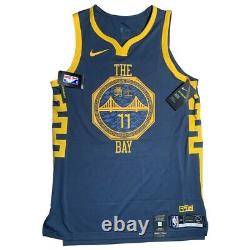 Nike GSW The Bay City Stitched Thompson Authentic Jersey AH6209-430 Size Large