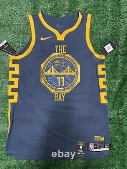 Nike GSW The Bay Stitched Klay Thompson 11 Authentic Jersey Size 48 L AH6209-430