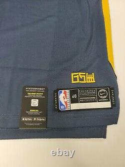 Nike GSW The Bay Stitched Klay Thompson 11 Authentic Jersey Size 48 L AH6209-430