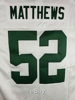 Nike Green Bay Packers 52 Clay Matthews Limited Jersey Size 3XL, White