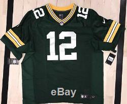 Nike Green Bay Packers Aaron Rodgers 12 Authentic Vapor Elite Jersey Sz 56 $325